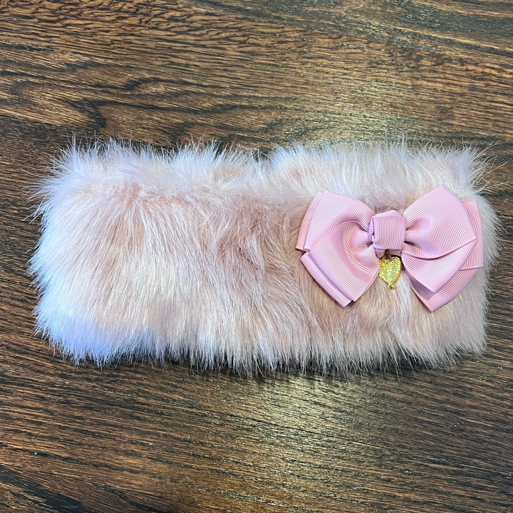 ANGEL’S FACE baby girl ear warmer headband pink 1-2T
